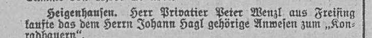 Klicken Sie zuerst in den Kreismittelpunkt, dann an irgendeiner Stelle auf den Kreis selbst.