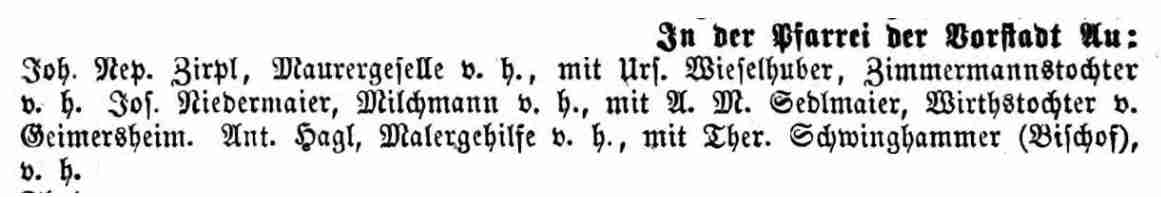 Klicken Sie zuerst in den Kreismittelpunkt, dann an irgendeiner Stelle auf den Kreis selbst.