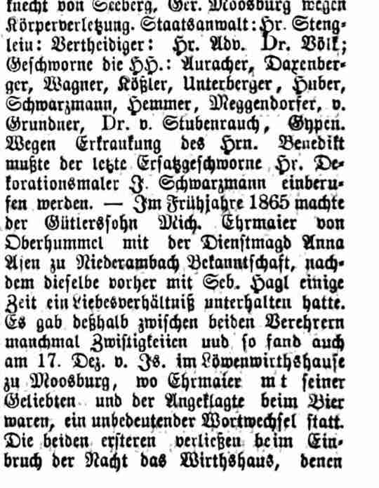 Klicken Sie zuerst in den Kreismittelpunkt, dann an irgendeiner Stelle auf den Kreis selbst.