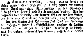 Klicken Sie zuerst in den Kreismittelpunkt, dann an irgendeiner Stelle auf den Kreis selbst.