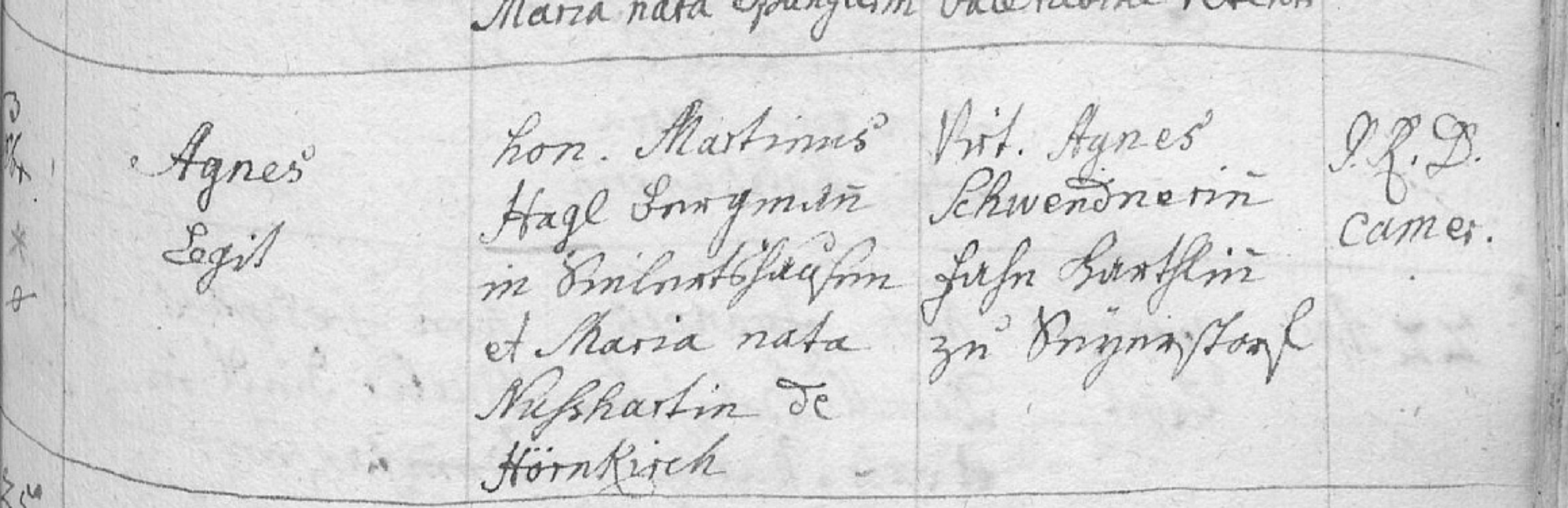 Klicken Sie zuerst in den Kreismittelpunkt, dann an irgendeiner Stelle auf den Kreis selbst.