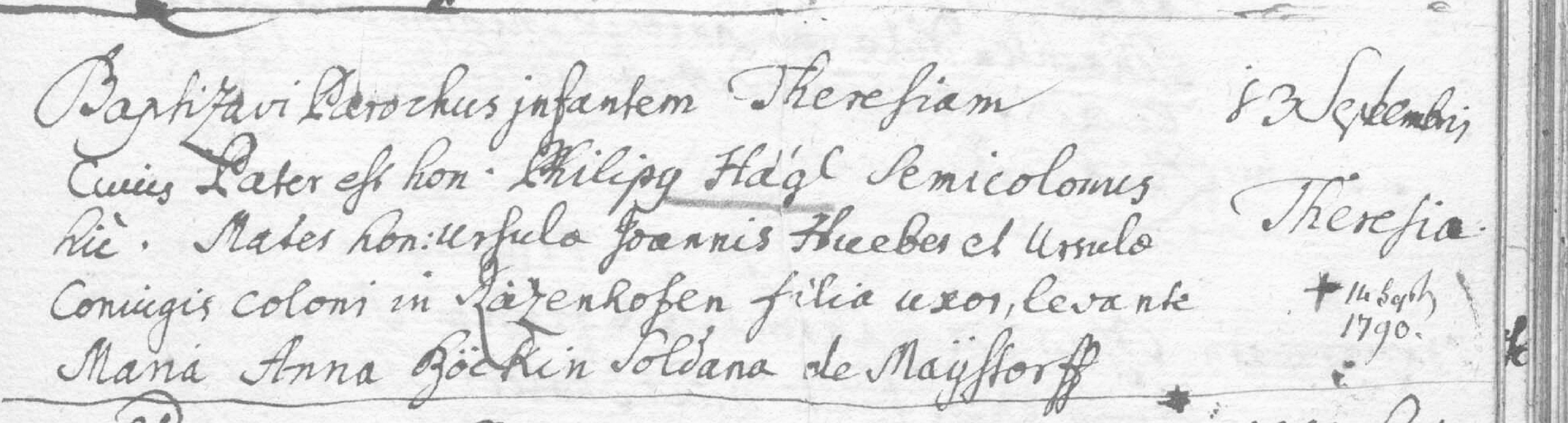 Klicken Sie zuerst in den Kreismittelpunkt, dann an irgendeiner Stelle auf den Kreis selbst.