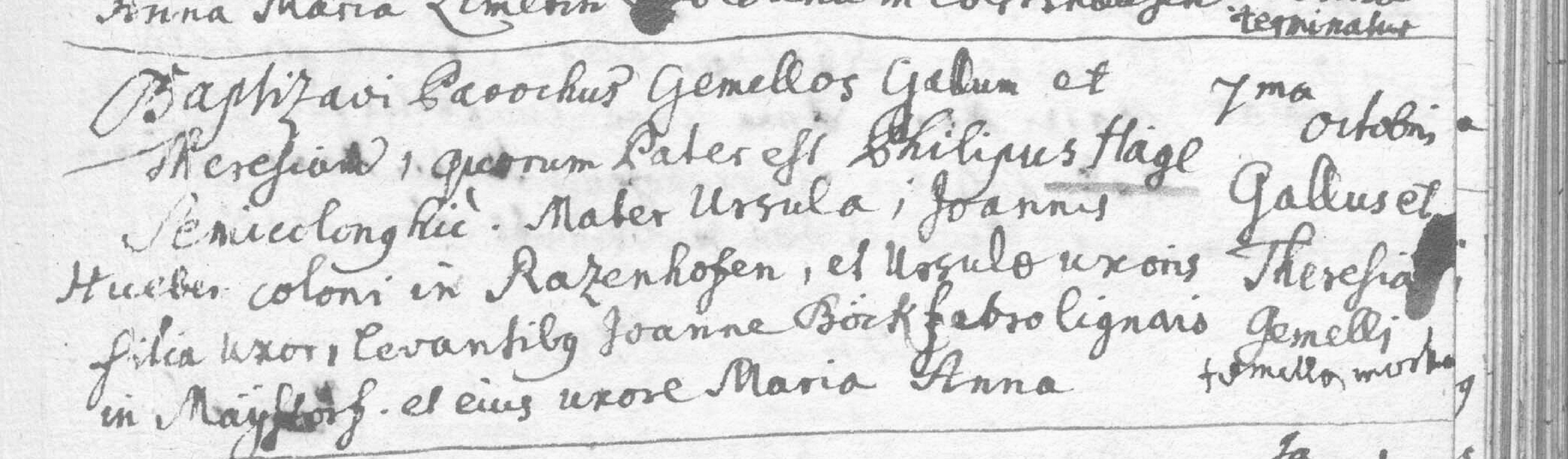 Klicken Sie zuerst in den Kreismittelpunkt, dann an irgendeiner Stelle auf den Kreis selbst.