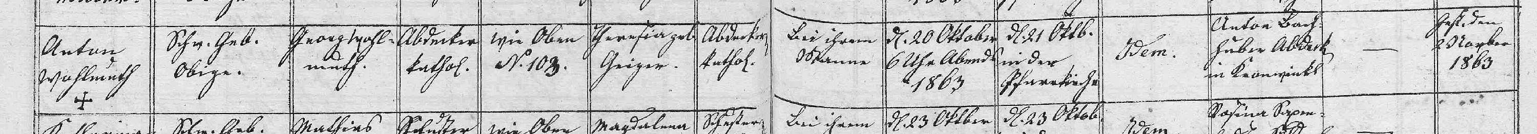 Klicken Sie zuerst in den Kreismittelpunkt, dann an irgendeiner Stelle auf den Kreis selbst.