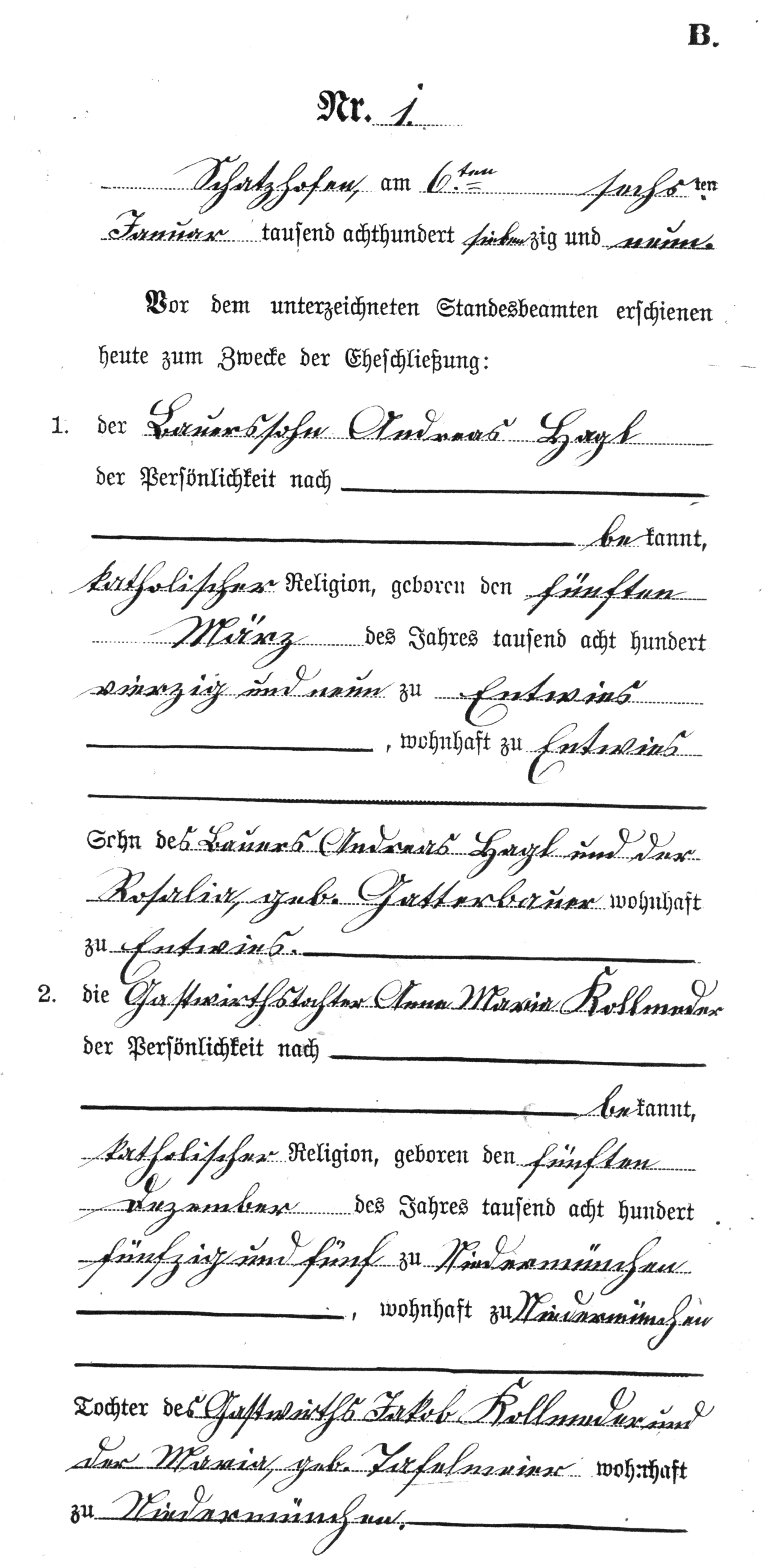 Klicken Sie zuerst in den Kreismittelpunkt, dann an irgendeiner Stelle auf den Kreis selbst.