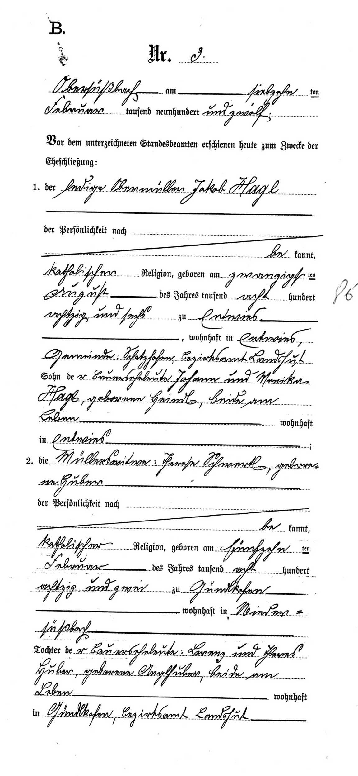 Klicken Sie zuerst in den Kreismittelpunkt, dann an irgendeiner Stelle auf den Kreis selbst.