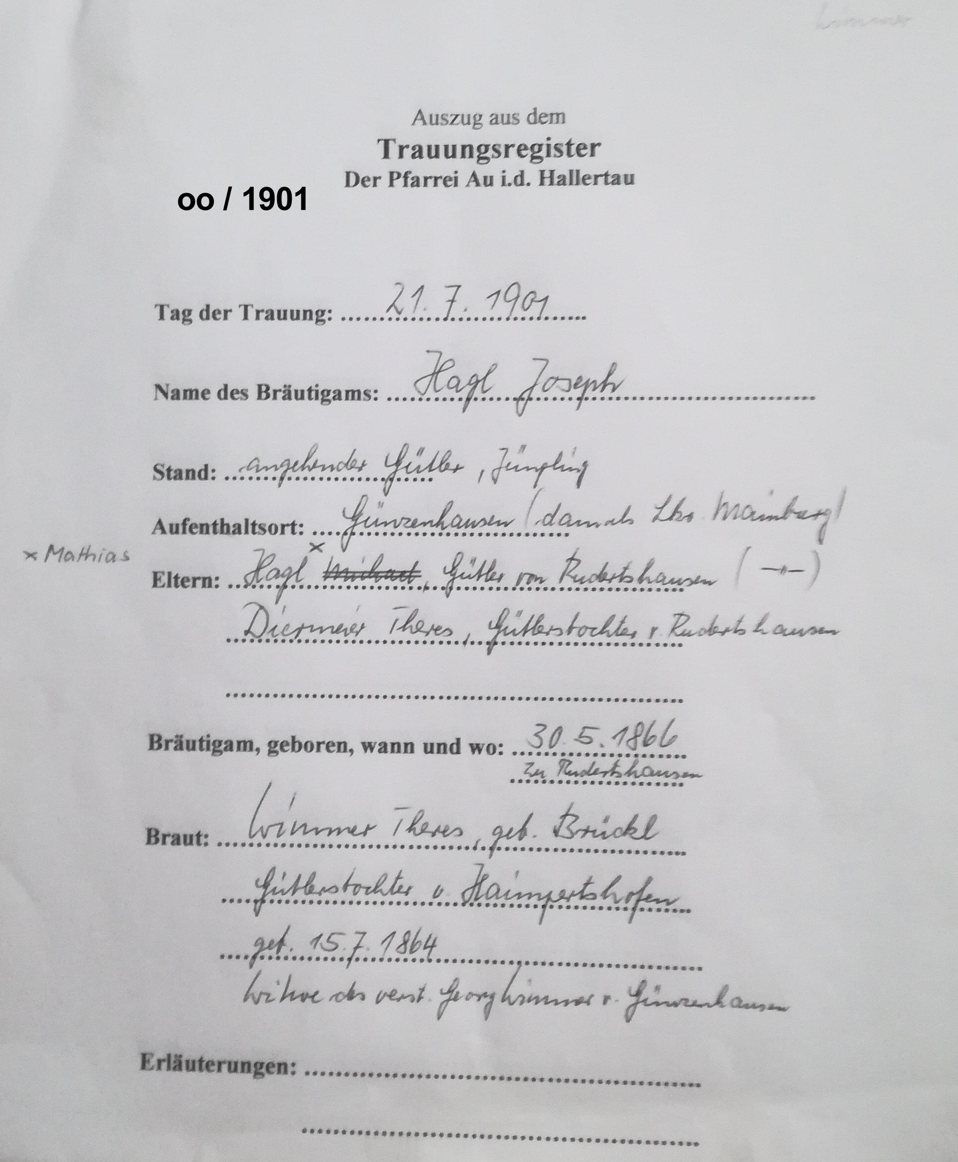 Klicken Sie zuerst in den Kreismittelpunkt, dann an irgendeiner Stelle auf den Kreis selbst.