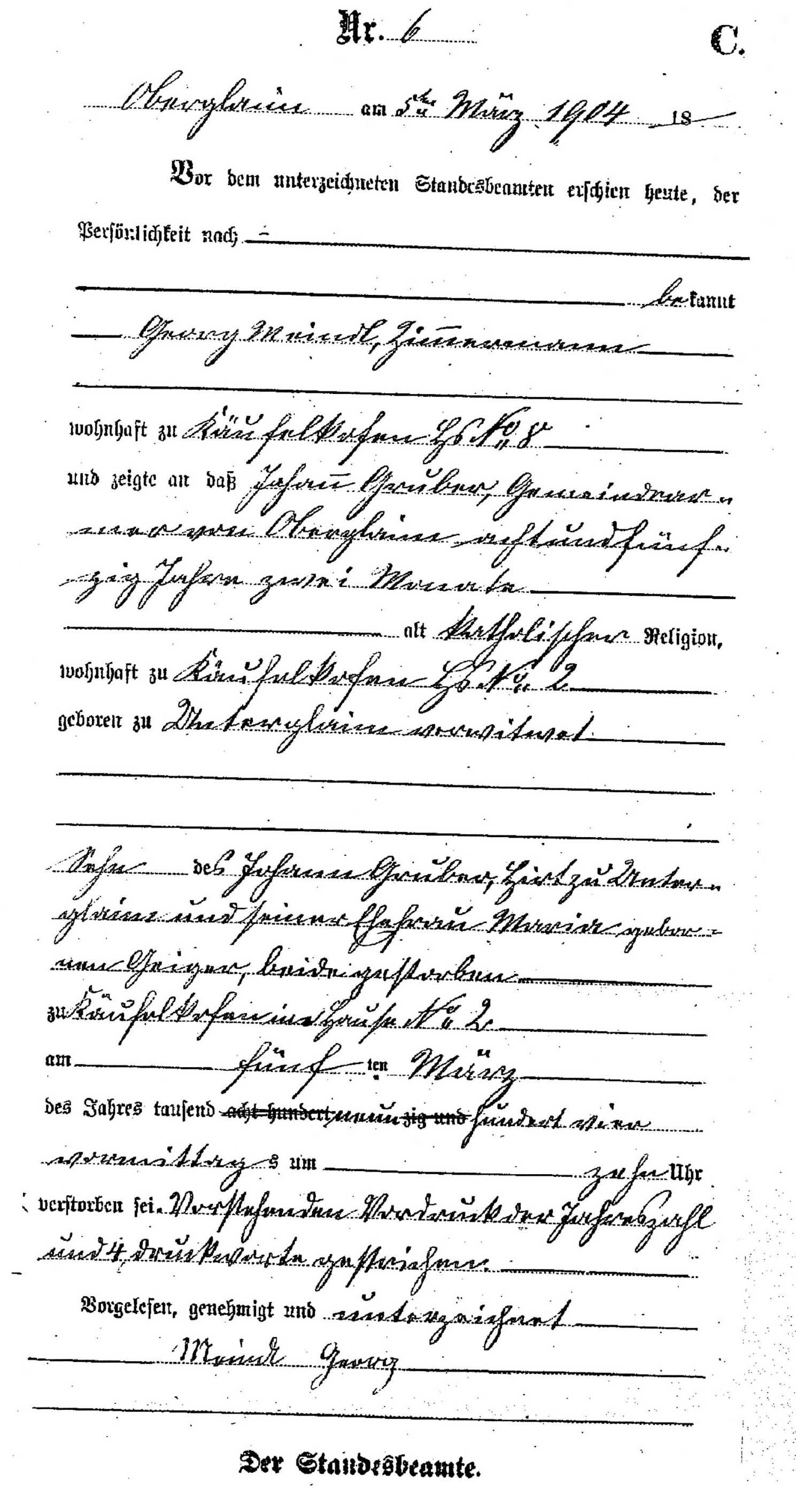 Klicken Sie zuerst in den Kreismittelpunkt, dann an irgendeiner Stelle auf den Kreis selbst.