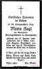Sterbebild:Wagensonner Maria (Hagl)